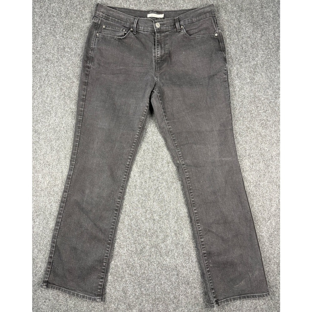 Levis 505 Women's Straight Leg Jeans Gray Denim Pants W31 L30 (33x29)